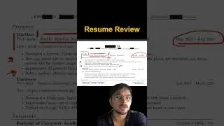 Resume Review | The Boring Education | AI | Tech | Coding