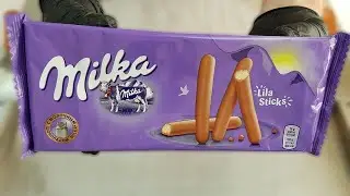 ASMR - Milka Sticks Ice Cream Rolls | Сделал мороженое из шоколадных палочек Милка | Вкусный рецепт