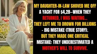 ⚠️MY DAUGHTER-IN-LAW SHOVED ME OFF A YACHT FOR $4,2B—WHEN THEY RETURNED, I WAS WAITING...⚠️