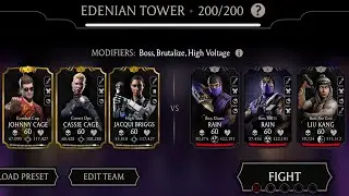 O final | Luta 200 Final Torre Edeniana Fatal com Personagens Ouro | MK Mobile
