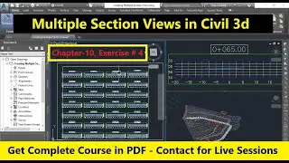 Creating Multiple Section Views in Civil 3d | How to Create Road Cross Sections in AutoCAD Civil 3d