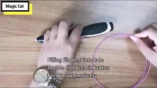 MAGIC CAT: How To Use A WIRELESS 3D Printing Pen?