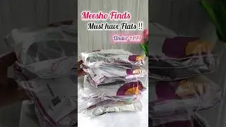 Meesho Flats footwear under ₹199 #meeshofinds #meesho #flats #unboxing #womenfootwear