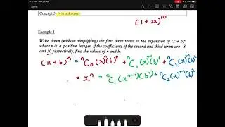 Binomial Expansion (n is unknown)