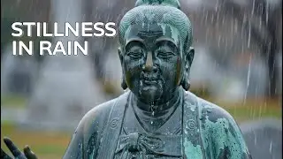SILENT BREATH | Ancient Statue Under Heavy Rain (1 Hour)