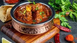 Mutton Rogan Josh Restaurant Style In Pressure Cooker l मटन कोरमा recipe l @ChefRjfood 