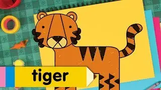Learn How To Draw A Tiger | Easy Drawing Lesson for Kids | Step By Step