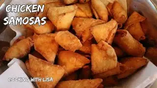 Guyanese Chicken Samosa || Cooking with Lisa
