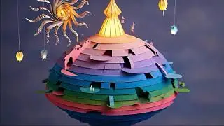 Paper city origami ASMR 📄 