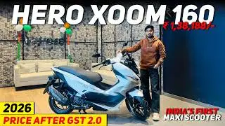 Hero Xoom 160 Walkaround 🔥 Price After GST 2.0 | Mileage, Features & Engine
