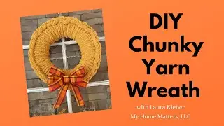 How to Make a Braided Chunky Yarn Wreath | DIY Chunky Knit Wreath