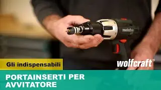 Portainserti per avvitatore, perfetto per forare sul cartongesso |wolfcraft