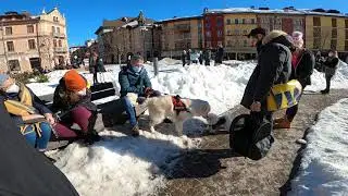 -20&deg;C 1500 m top of mountain 4K walking tour in Asiago,Vicenza,Italy ||Travel Vlog ||Asiago centro