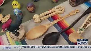Mineola wood carving, burning show features handmade treasures