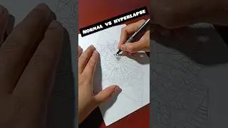 NORMAL VS HYPERLAPSE IN MANDALA VERSION 😇 #art #mandalaartistic #timelapses #timelapse #mandalalapse