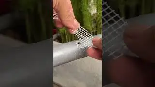 Great tip for repairing a water pipe using super glue. #diy