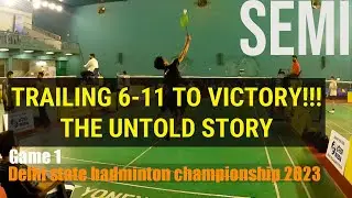 U15 MIXED DOUBLES SEMI FINAL | Delhi state badminton tournament 2023 | game 1 #badminton