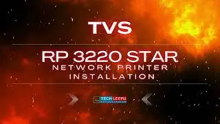 TVS RP 3220 star Printer Installation - network printer -  WiFi printer