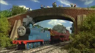 edward pulling Rocky the Rescue Crane yay my favorite character from thomas and friends s10