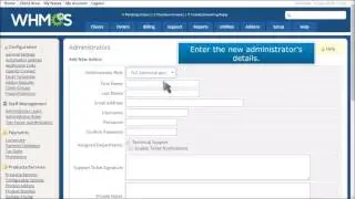 Setup WHMCS Administrator Roles