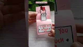 DIY cute Love card Tutorial ❤️ 🩷| Diy handmade card💖 | Valentine card #shorts #ytshort #craft #gift