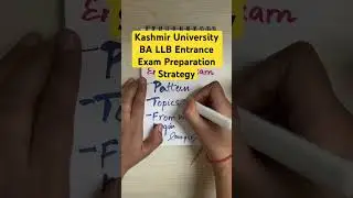 Kashmir UnIversity BA LLB Law Entrance Exam Pattern, Syllabus, Books, Strategy LawGiri