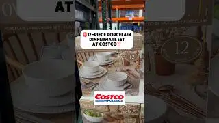 Costco Stunning Porcelain Dinnerware Set‼️#costco #dinnerware #kitchenessentials