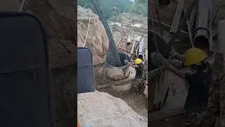 The concrete pouring process of bridge pier