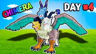 Поимка химеры в Roblox Raise Animals