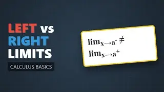 One-Sided Limits Explained: Left vs Right Hand Limits (Calculus)
