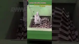 This shredding equipment is incredibly powerful at shredding scrap metal.