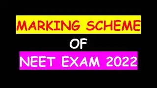 NEET 2022 MARKING SCHEME #NEET #NEET2022 #MARKING SCHEME