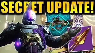 SECRET UPDATE! - New Quests! - New Obelisk! - New Vendor! | Season of Dawn