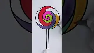 Relaxing Marker ASMR | Candy Art #art #asmr #shorts