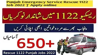 Punjab Emergency Service Rescue 1122 Job 2022 | Apply Online