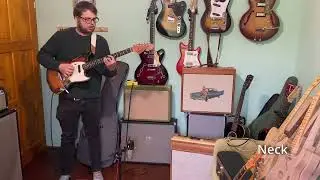 Tuma Pickups - hand wound vintage pickups for '72  Fender Mustang - Tested by Adam Krofian  - DIRTY