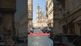Stunning Glimpse of Prague's Iconic Cathedral 🕍  where history meets beauty  #shorts