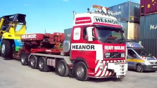 Heanor Haulage Delivering WH Malcolms New Reach Stacker