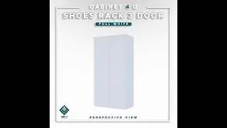 [BEST SELLER]🔥WALL SHOES CABINET 2 DOORS WITH 6 TIERS #cabinet4u #kabinetmurahjohor #trendingshorts