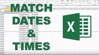 How to match up data with different dates and times in excel