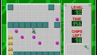 Chip's Challenge 1 Level 90 (Playhouse) - 318 seconds
