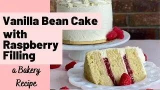 Vanilla Bean Cake with Raspberry Filling