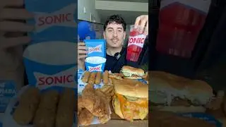 Trying @sonicdrivein for First Time! 🤯🔥 #sonic #sonicfood #sonicdrivein #fyp #fypシ