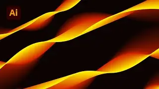 Dynamic Line Wave With Blend Tool | Abstract Background Design in Adobe Illustrator | Tips 2023