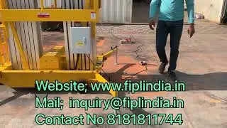 Future Industries Pvt Ltd | Dual Mast Aerial Platform | Modal Number FIPL-AWP-186