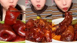 Chinese Pig Snout, Skin Roll & Trotter Mukbang!