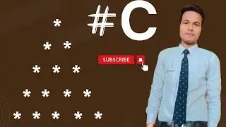 Pyramid Pattern in C | Print Star In Pyramid Pattern In C #c