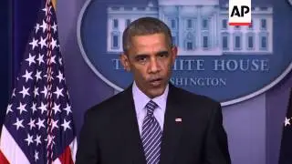 President Barack Obama urged protesters to be peaceful following a grand jury's decision not to indi