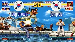 FT10 @kof95: Lady Brown (KR) vs jump up (KR) [King of Fighters 95 Fightcade] Aug 25