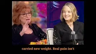 Joy Behar STOPS The View LIVE After Heated Exchange With Jodie Foster  #viralinterview #theview